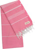 Bersuse Beach Towels Peshtemal Turkish Towels, Anatolia Collection, 100% Cotton, Large, Pink, Quick-Dry
