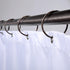 SlipX Solutions Simple Slide Shower Curtain Rings - Set of 12, Oil Rubbed Bronze, Rust Resistant, Snap Closure for