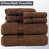 6 Set 625GSM 100% 2 2 2 Lavish Home Piece Bathroom Towels - Cotton Bathroom Essentials with Absorbent Wash Cloths, Hand