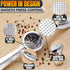 37 Stainless Steel Garlic Press - Ginger Mincer with Built-In Studs for Maximum Extraction, for Garlic, Ginger and Soft