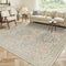 GENIMO 5x7 Washable Area Rug, Non-Slip Vintage Boho Floral Carpet, Soft Low-Pile