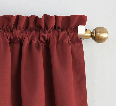Sun Zero Easton Energy Saving Blackout Curtain Panel, 40" x 63", Red