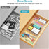 Drawer Organizers Set of 80, Clear Plastic Storage Bins in 4 Sizes for Kitchen, Bathroom, Office, Dresser, Jewelry,