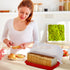SIGNORA WARE -2 1 Bread Box -Dual Use Bread Holder/Airtight Plastic Food Storage Container for Dry or Fresh Foods