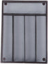 titivate Kitchen Cutlery Tray, Silverware Drawer Organizer with 5 Compartments for Forks/Knives/Spoons (Black)
