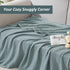 EMME 50"x70") Cotton Muslin Large Throw Blanket Couch Breathable Gauze Soft Lightweight Bed Blankets Adults (Heather
