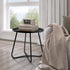 18-Inch Jerry & Maggie Metal Patio Table - Indoor/Outdoor Round Side Table with Adjustable Feet for Living Room