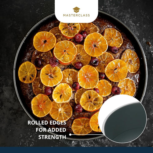 MasterClass 15 cm Deep Cake Tin, PFOA Free Non Stick, 1 mm Carbon Steel, 6 Inch Small Round Pan