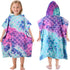 Tirrinia Mermaid Poncho Towels for Kids, Surf Beach Bath Swim Hooded Towels