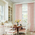96 Inch 2 Set Pink Linen Floral Curtains Panel for Living Room Semi Sheer Light Filtering Window Curtains Blush Flower