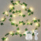 Ivy Vine String Lights, 23FT 73 LED Lighted Garland with Green Leaves,