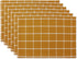 DII Basic Collection Tabletop Placemat Set, Honey Gold Check, 6 Piece