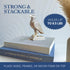 BRITTANY HILLS Set 2 Patriotic Decorative Books - of Beautiful Linen Book Boxes For Your Coffee Table, Bookshelf