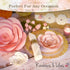 Rainbows & Lilies 15pc Large Paper Flowers Decorations for Wall - Reusable 3D Decor for Girls Room, Nursery, Baby Shower