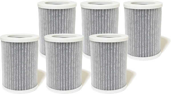 Nispira 3-in-1 HEPA Activated Carbon Replacement Filters for Pure Enrichment Purezone Mini Portable Air Purifier