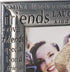 Malden International Designs Modern Pewter Metal Diecast Picture Frame, 4x6, Silver Friends Expressions