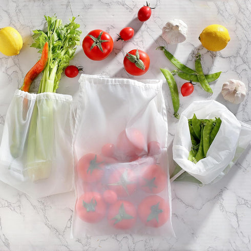 COKUMA 3 Pack 9.5"x14" Reusable Nut Milk Bag, Food-Grade Nylon Cheese Cloth Bag for Straining, Strong Fine Mesh