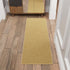 Sweet Home Stores Washable Non-Slip Rubberback Runner Rug - Solid Design for Kitchen, Hallways, Bathroom, Entrance,