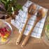 FAAY 13.5" Teak Wooden Cooking Spoon, Mixing Spoon Handcrafted from Teak | Healthy High Moist Resistance