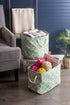 DII Polyester Container with Handles - Lattice Storage Bin, Medium, Bright Green