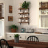 Set 4, 17"x6" Wallniture Arras Floating Shelves for Wall Storage, Wood Wall Shelves for Kitchen Organization