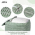18"x18"x18", AELS Unstuffed Farmhouse Pouf Cover for Living Room, Boho Storage Bean Bag Cubes, Sage Green Soft Corduroy
