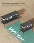 3-Tier 11.7 36.1 21 Inches, ULSH033BH01 SONGMICS Shoe Rack, Shoe Storage Organizer, Space-Saving, x x Entryway, Metal