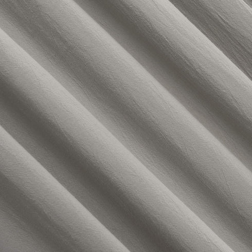 Archaeo Washed Cotton Twist Tab Curtain, 52" x 63", Silver Gray for Home Decor