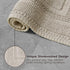 Jean Pierre Stonewash Racetrack Bath Rug - Cotton, Premium Bathroom Decor, Machine Washable, 21" x 34"