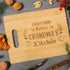 Unique Personalized Engraved Bamboo Cutting Board for Grandma, Perfect Birthday & Christmas Gift