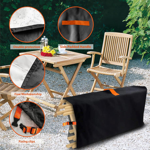 420D 5 20" 12" 39" 1 Pack Folding Chair Cover Storage Bag Waterproof Heavy Duty Oxford Fabric Chair Protector