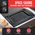 Bakken Swiss Cookie Sheet 3 Piece Set, Non-Stick Stackable Baking Pans with Gray Marble Deluxe Ceramic Coating