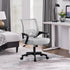 Yaheetech Ergonomic Office Chair, Mid Back Computer Chair with Lumbar Support, Adjustable Rolling Swivel