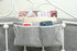 Home Dormitory Bed Hanging Storage Bag, Dark Gray, 31 cm Length, 11 cm Width, 16 cm Height