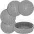 Trivets for Hot Dishes, 4 Pcs Cotton Coasters and Storage Basket, Pot Holders for Kitchen, Hot Pads for Table (Grey)