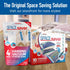Spacesaver Vacuum Storage Bags, Jumbo 2 Pack for Clothes, Compression Seal for Closet Storage, Pump Included