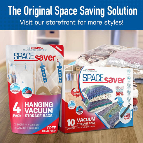 10 Pack Medium Vacuum Storage Bags for Comforters, Blankets & Clothes Compression Bags with Hand Pump