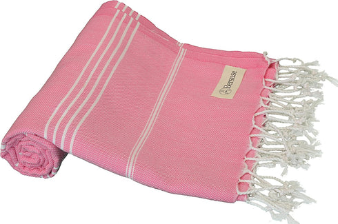 Bersuse Beach Towels Peshtemal Turkish Towels, Anatolia Collection, 100% Cotton, Large, Pink, Quick-Dry