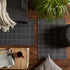 DII Woven Rugs Collection Recycled Yarn, Reversible, 2x3' Area Rug Set, Mineral Plaid, 2 Piece by DII