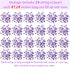 Tondiamo 24 Pcs Artificial Pearl String, Faux Pearls Beads for Floating Candle Party Garland Decoration, Dark Purple