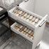 Mat,4 2 Set 12''to 24'',Hold 48 Kitchen,Cabinet,Drawers,Countertop AMBIRD Bamboo Spice Drawer Organizer with Non-slip