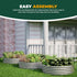 2x2x1 Pack 2, Utopia Home Galvanized Raised Garden Bed Kit Ft, Planter Box Round Raised Garden Beds Outdoor, Easy