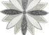 Silver 13" Beaded Charger, Elegant Dining Table Mat for Holidays and Special Occasions