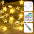 16.4 40 Smart Star Christmas Lights Indoor, FT LED USB Star Lights String, App & Remote Control, Timer Music Sync, Star