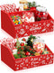 QIKSION 2 Pcs Hot Cocoa Bar Station Supplies, Wood Hot Chocolate Bar