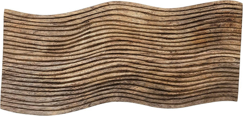Bloomingville Large Grooved Mango Wood Slicer, Brown Cheese and Cutting Board