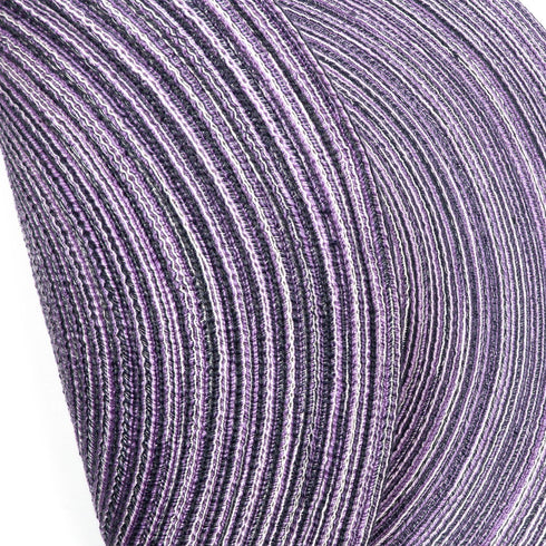 SHACOS Round Placemats Set of 4, Braided Cotton Place Mats, 15 inch for Kitchen Dining Table Holiday Party