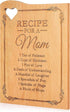 Wooden Cutting Boards for Mom, 12 x 9" Engraved with Mother's Poem, Kitchen Gift with Heart Cut Out