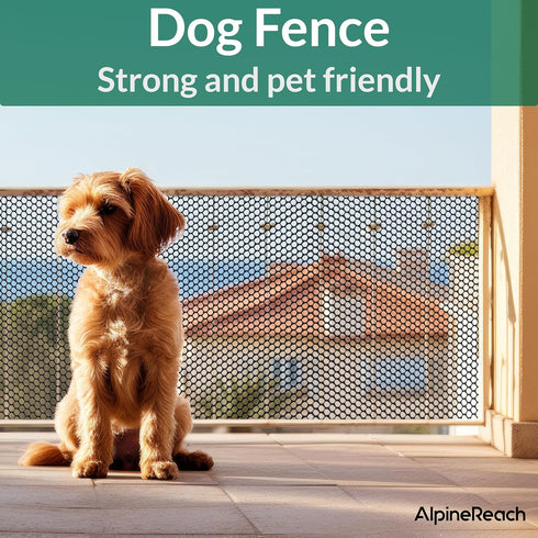 1.3ft 30ft (15.7" 360") AlpineReach Plastic Wire Mesh x Fence Roll with Zip Ties - Ideal for Poultry, Dogs, Rabbit