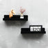 IEEK 15 Inch Black Acrylic Floating Wall Ledge Shelf, Wall Mounted Nursery Kids Bookshelf, Set of 3